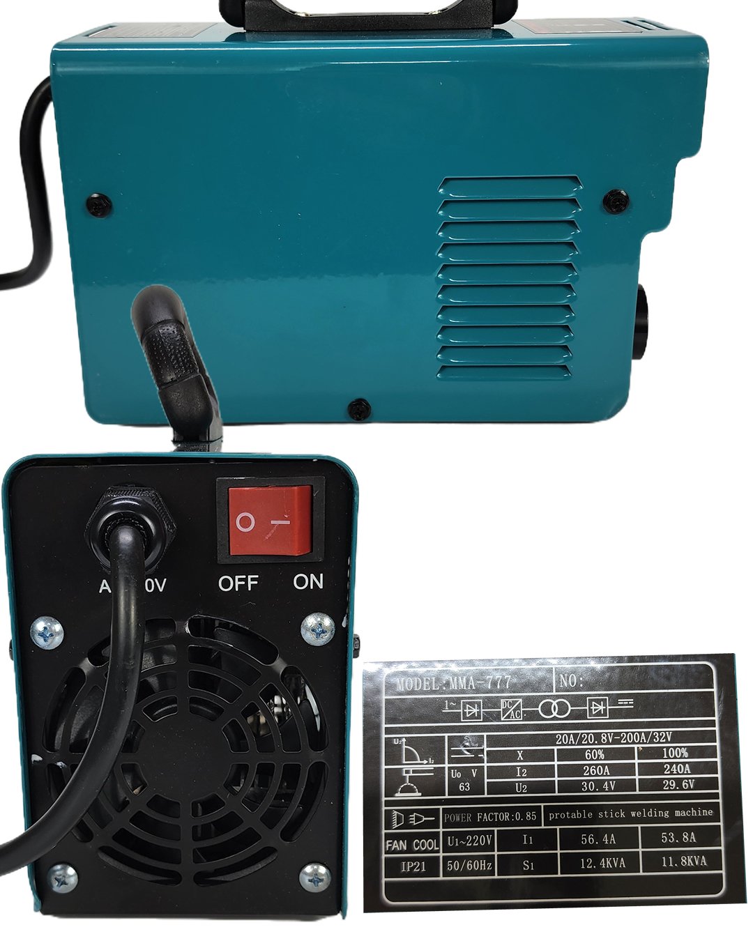 Ekinler El Aletleri EEA353 MMA777 İnverter Turbo Çanta Kaynak Makinesi (Mavi) özellikler