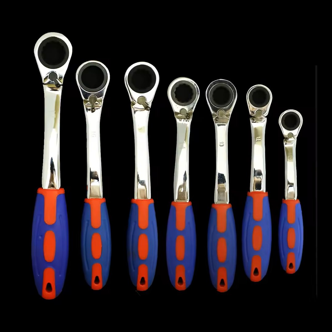 Ekinler El Aletleri EEA407 7li Paslanmaz Krom Kaplama Cırcır Anahtar Seti