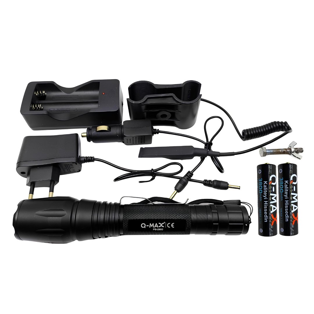 Farissu Q-MAX PS2900 3000 Lümen Şarjlı El Feneri Tüfek Aparatlı Zoomlu Profesyonel Avcı Feneri yorumlar