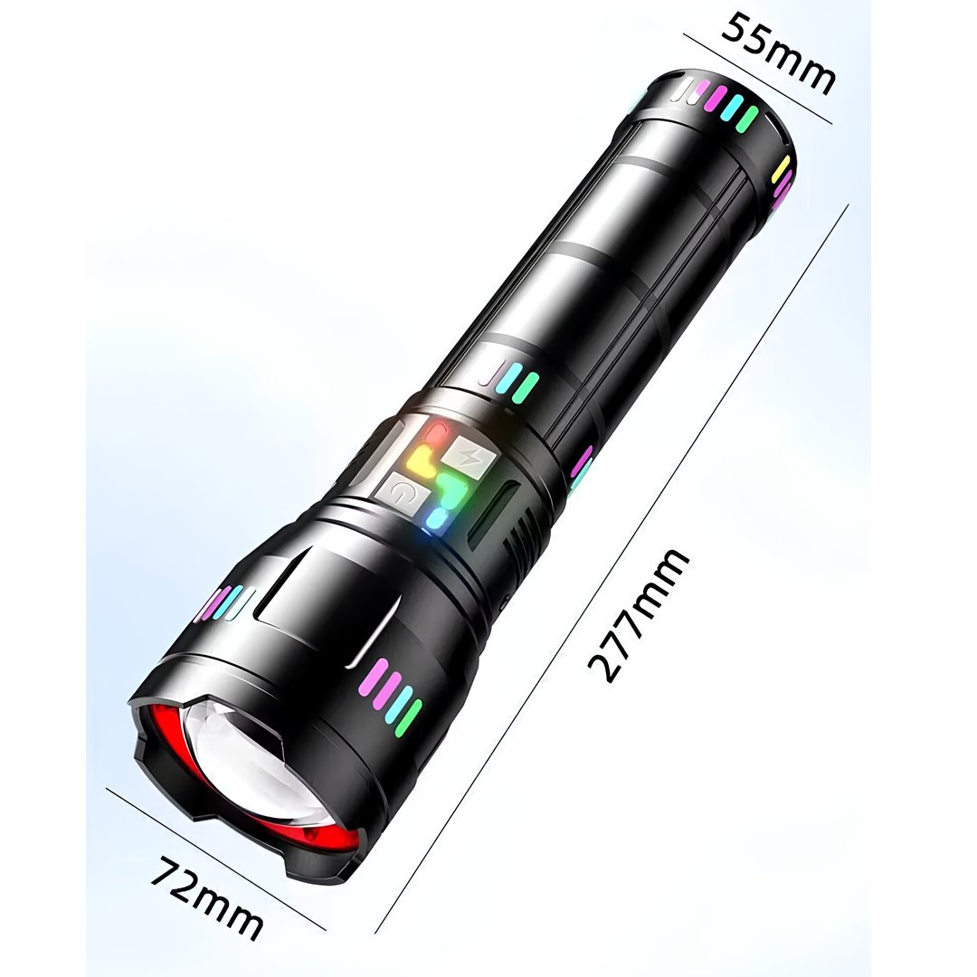 Farissu Q-MAX PS3900 11000 Lümen 110W Zoomlu Şarjlı El Feneri – 27.200 mAh Powerbank Özellikli Profesyonel Işık Gücü teknik özellikler