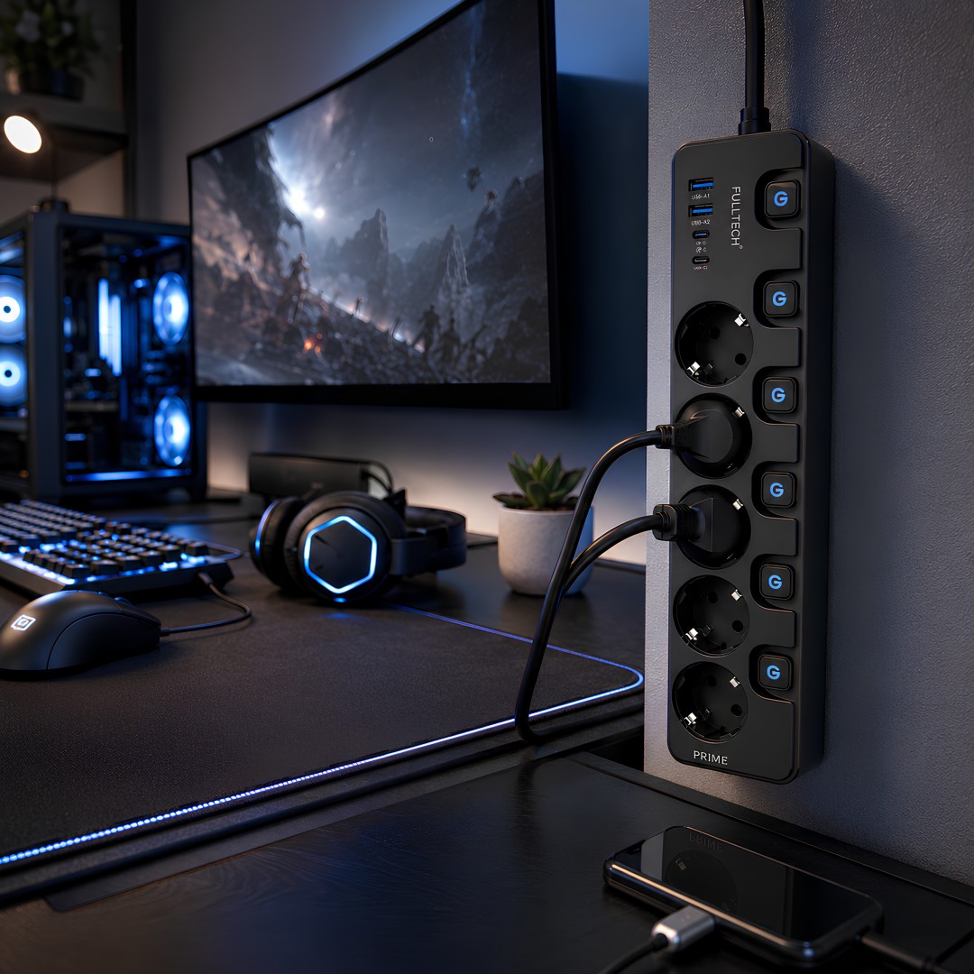 Fulltech Ftr 31 5li Akim Korumali Priz Usb C Pd20w Kullanim Alanlari