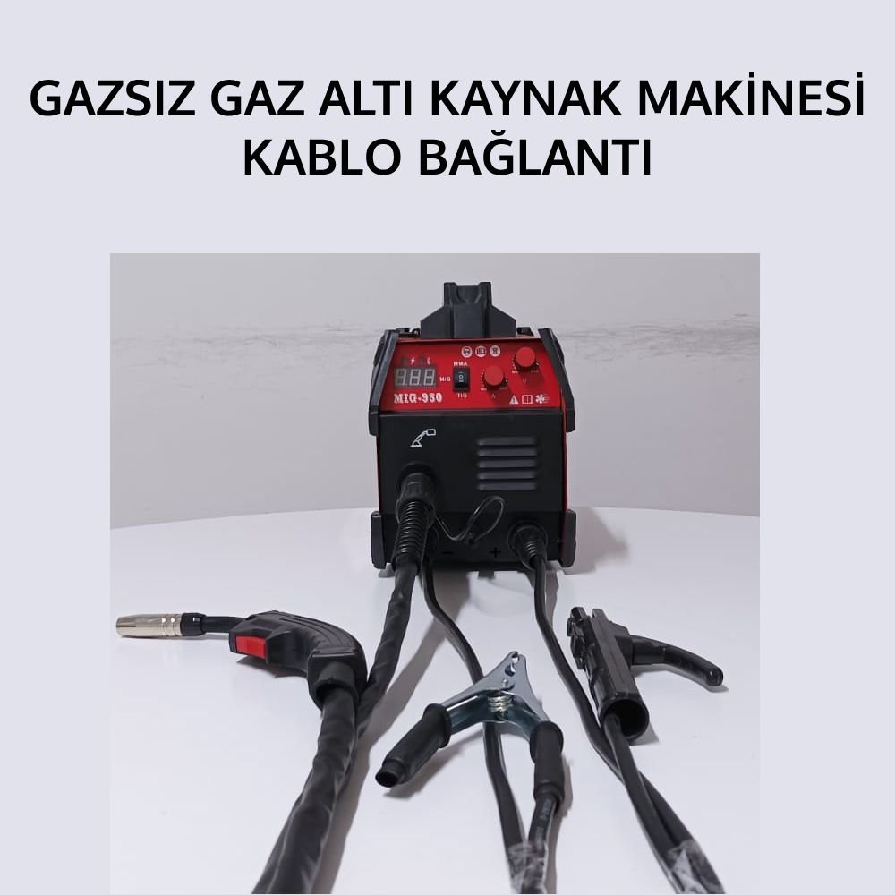 Milwaukee gazsız gaz altı kaynak makinesi kablo bağlantısı