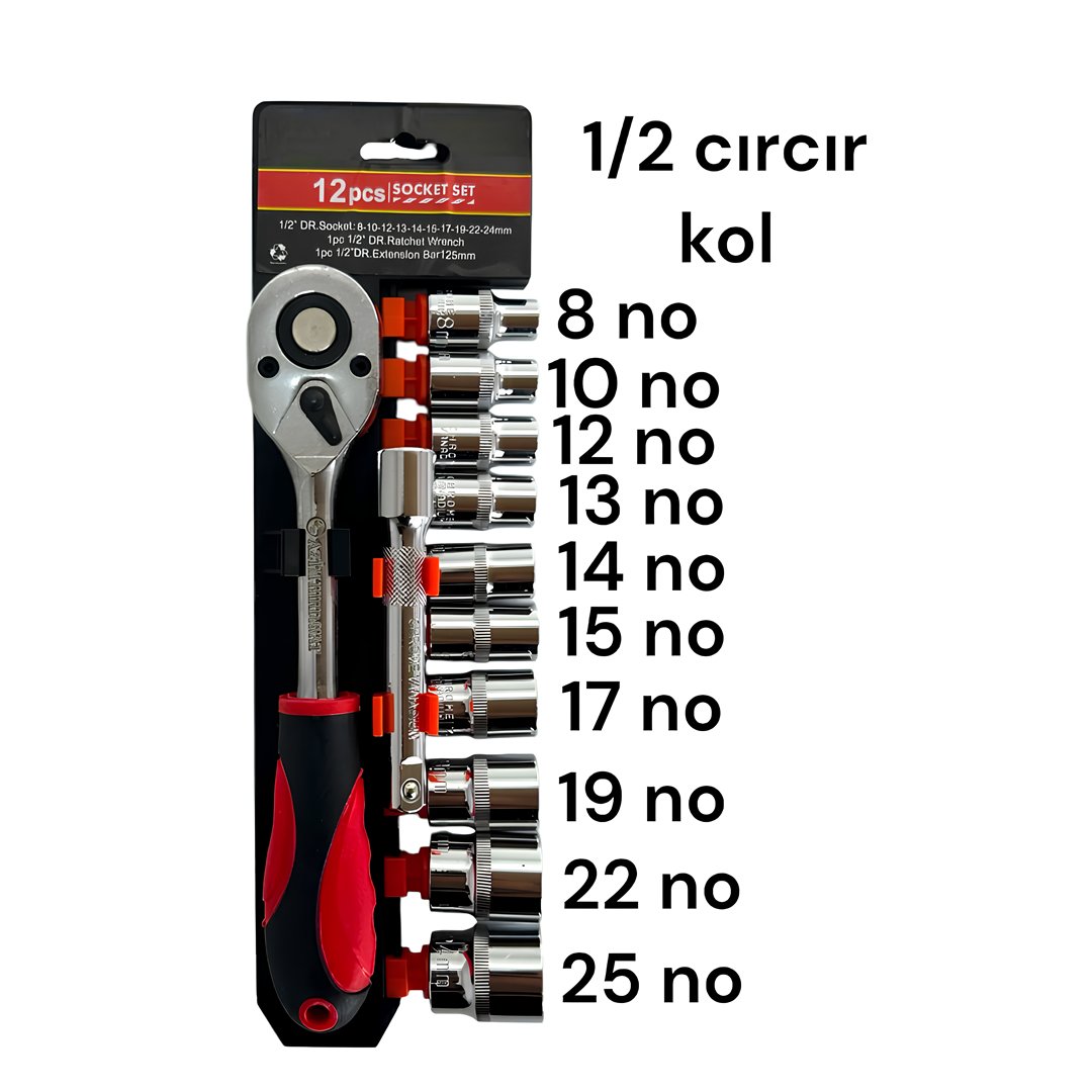 Genel Markalar EEA414 12 Parça Lokma Seti Standlı Cırcır Set Kaliteli Lokma Takımı Anahtar Seti özellikleri