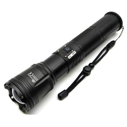 Gold Kama GK9585 150W Şarjlı Lazer LED El Feneri 15000 Lümen 12000 mAh Powerbank Zoomlu Profesyonel Fener