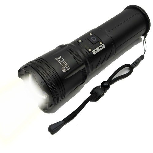 GoldKama GK9583 100W Lazer LED El Feneri - 2200 Metre Menzil, 7200mAh Powerbank Özellikli, Dijital Göstergeli ve 5 Modlu Profesyonel Fener