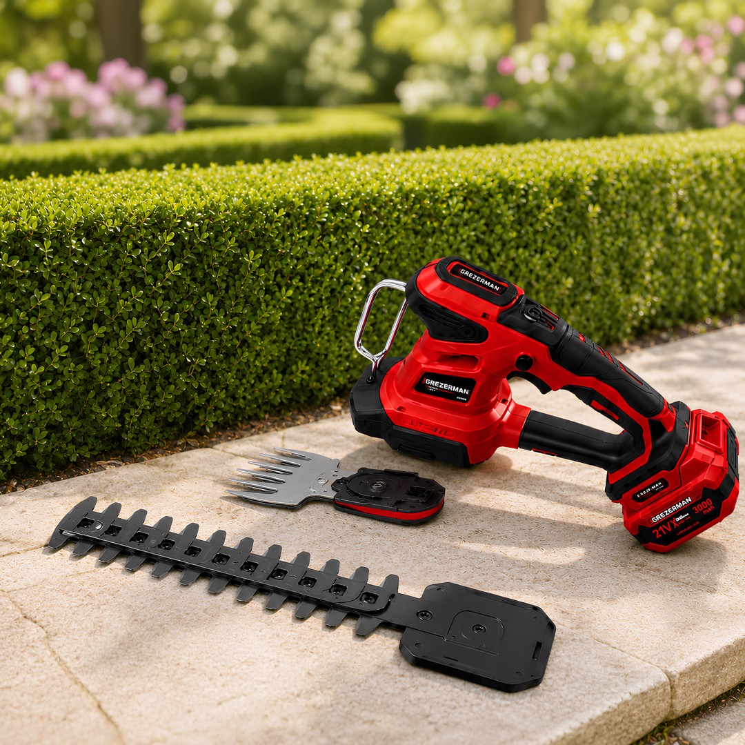 Grezerman HKT-1230-K 6’lı Bahçe Seti Dijital Göstergeli çit biçme makası