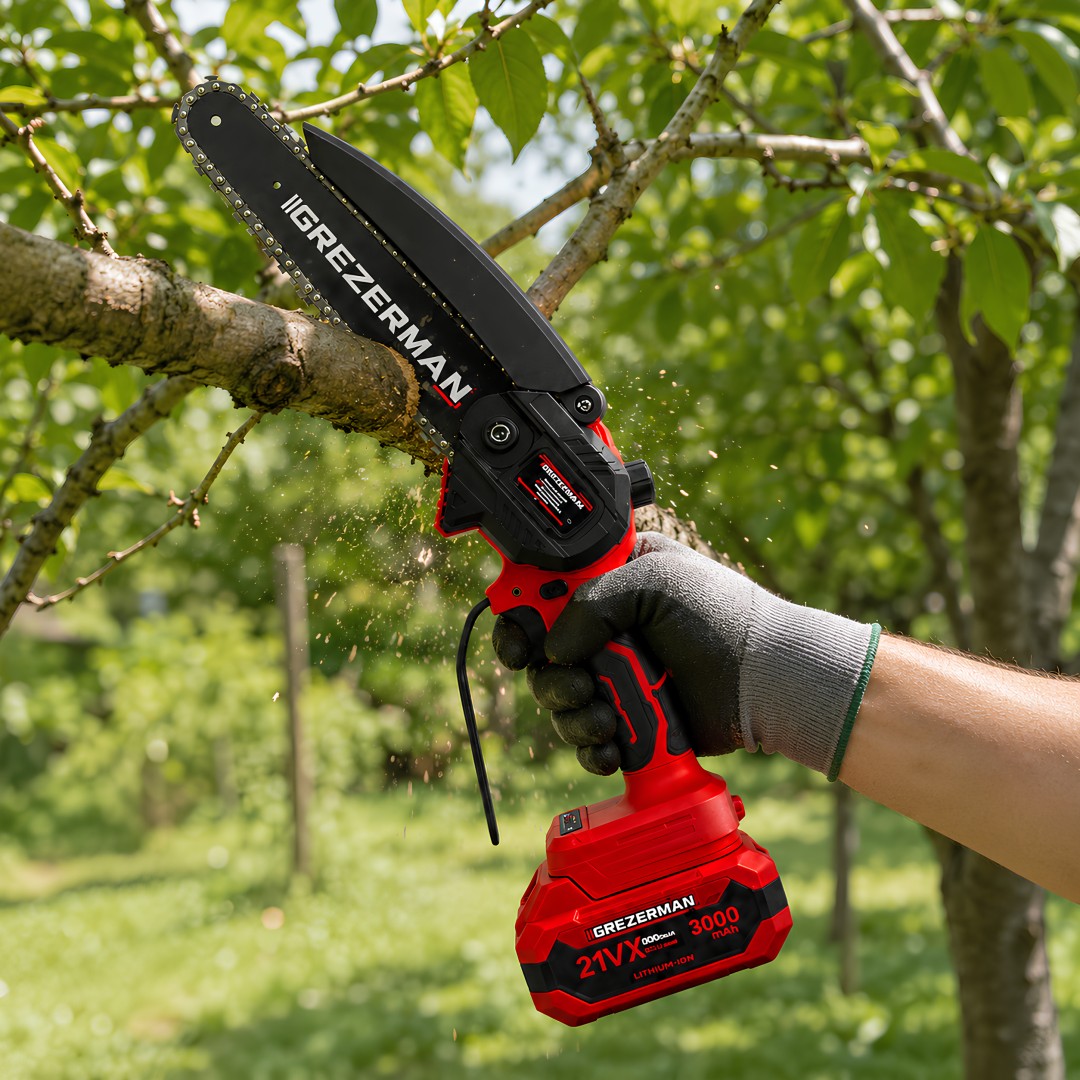 Grezerman HKT-1230-K 6’lı Bahçe Seti Dijital Göstergeli zincirli testere