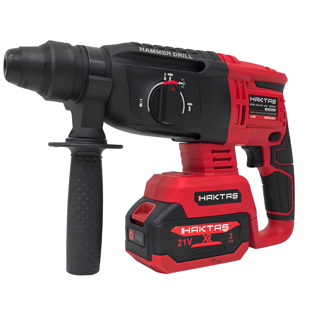 Haktaş HKT1025 Yeni Nesil Kırmızı 10 lu Kömürsüz Akülü Makine Seti 21V 3ah kırıcı delici özellikleri