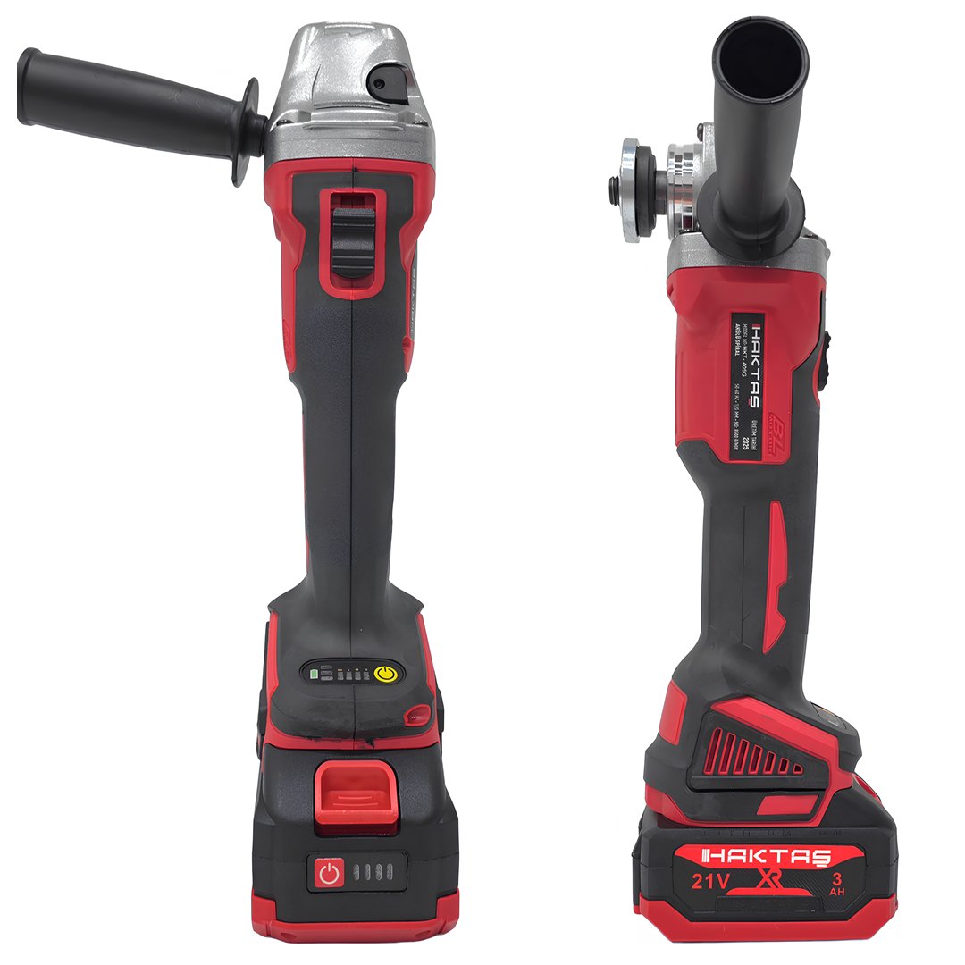 Haktaş HKT1025 Yeni Nesil Kırmızı 10 lu Kömürsüz Akülü Makine Seti 21V 3ah avuç taşlama özellikleri