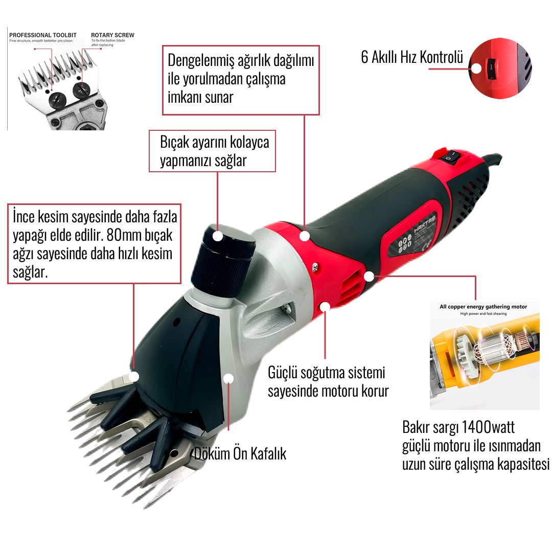 HKT HKT292 Profesyonel Koyun Keçi Kırkma Makinesi yorumlar