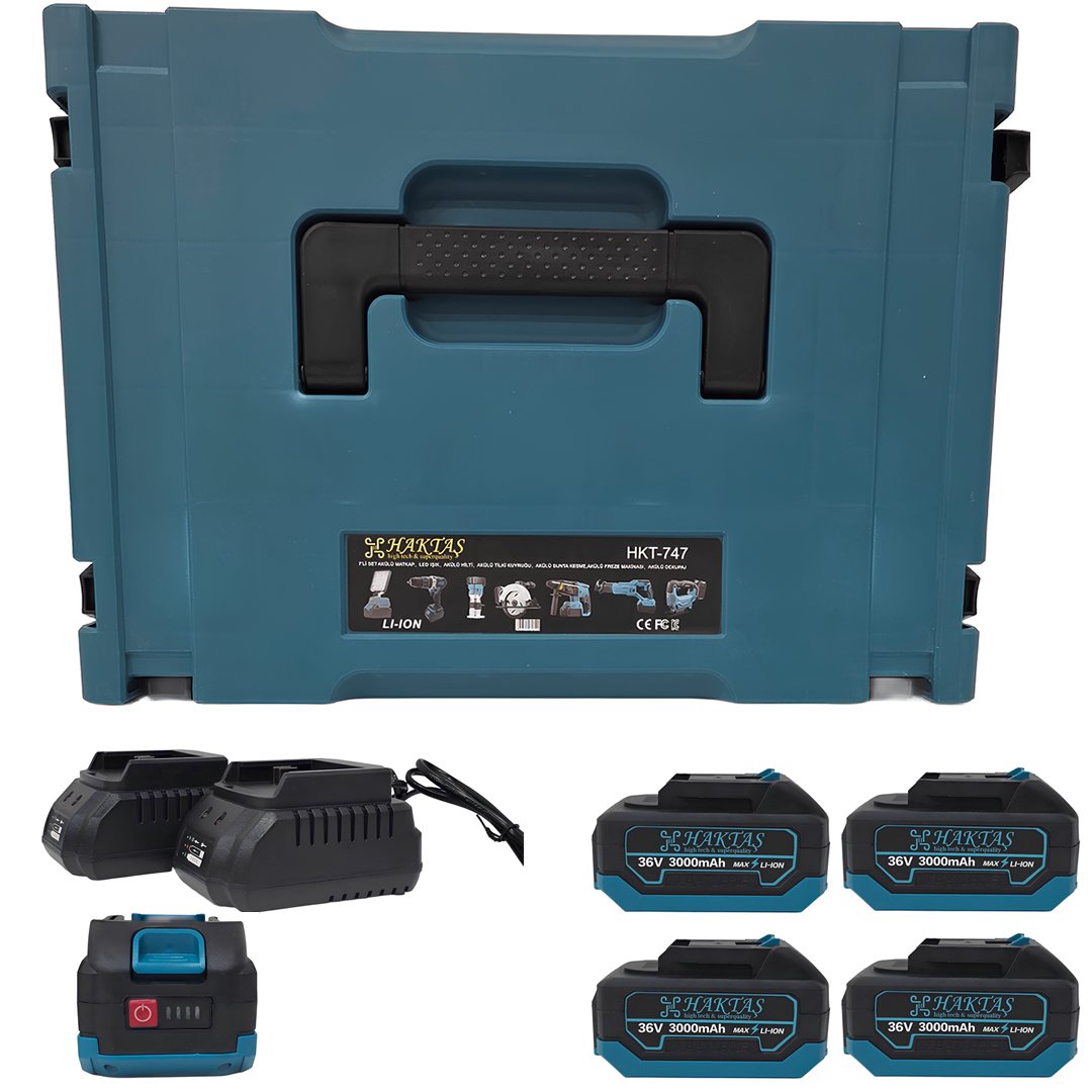 Haktaş HKT1015 Yeni Nesil Kırmızı 7li Şarjlı Vidalama Matkap Seti avuç taşlama özellikleri