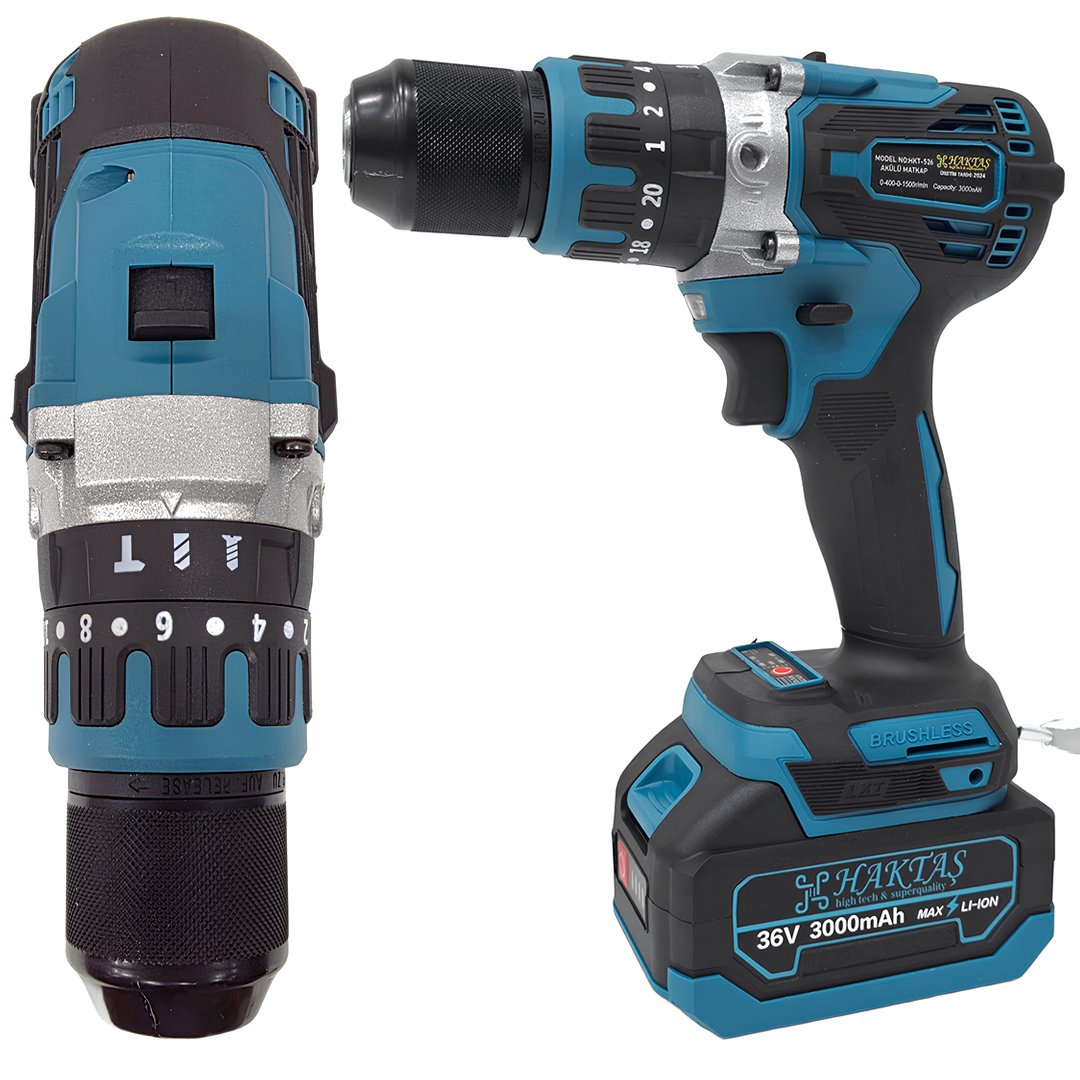 Haktaş HKT747 Yeni Nesil Mavi 7li Şarjlı Set 36V 3ah vidalama özellikler