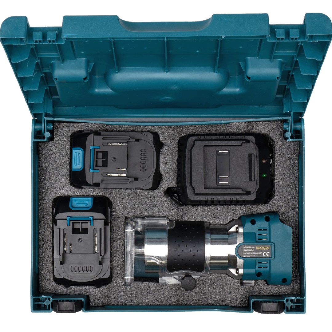 Haktaş HKT789 36V Çift Akülü Freze Makinesi 6 Kademe Devir Ayarlı | 6mm Profesyonel Ahşap Freze kutusu