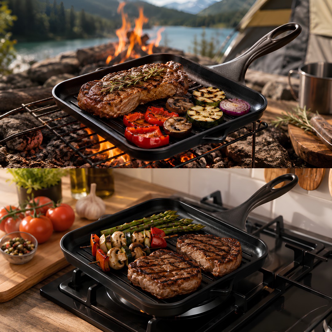 Hosse HS-230388 Yardımcı Kulplu Kare Grill Tava özellikleri