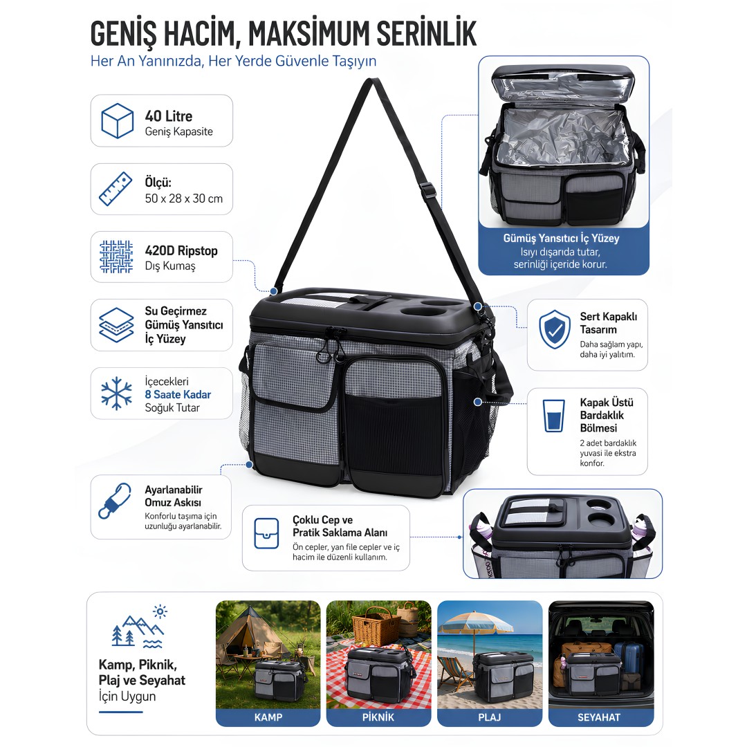 IcePeak IP-STORM-40LT Bez Buzluk 40 Litre teknik özellikleri