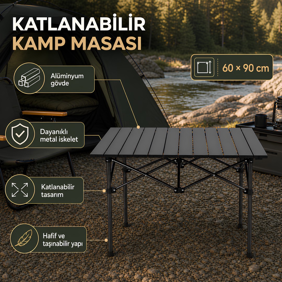 Inflat​​Able Mattress Kmp252 60x90 Katlanabilir Alaminyum Kamp Masasi Teknik Ozellikleri