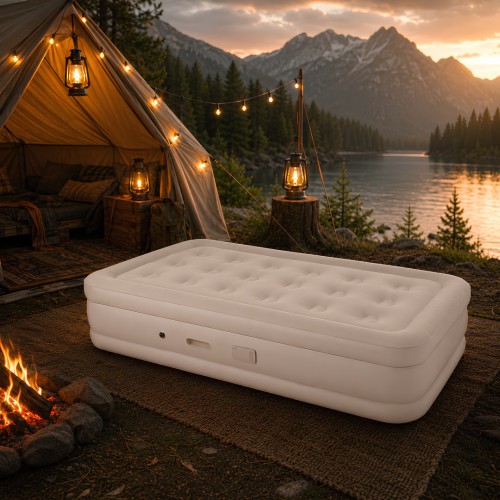 Inflatable Mattress KMP262 Çift Kişilik Konforlu Şişme Hava Yatağı