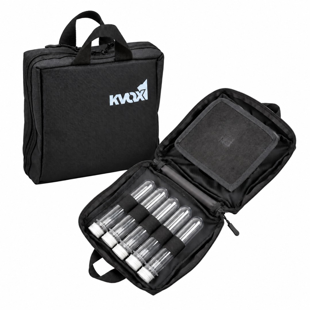 KVOX KV-R158 QSET Kamp Baharatlık ve Yağ Çantası, 5 Baharatlık ve 3 Cam Şişe, Sızdırmaz, Kırılma Korumalı