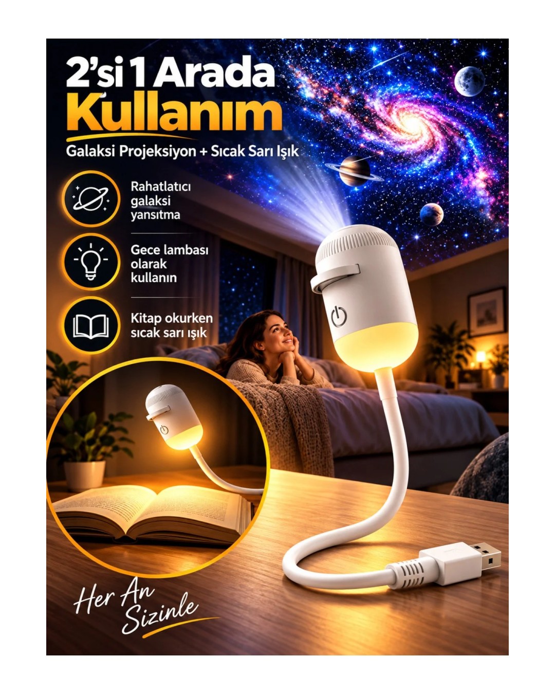 Lambox Gl001 Yildizli Oda Galaksi Projektoru Kullanim Alanlari