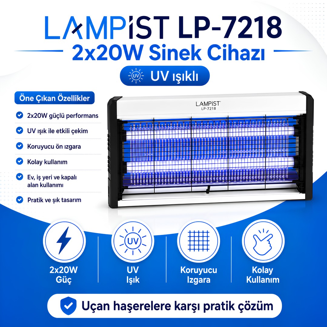 Lampist Cızz LP-7218 2x20W Elektrikli Sinek Cihazı model ve fiyatları