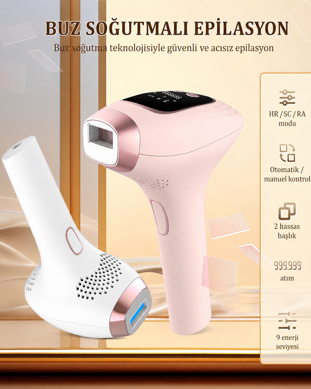 Lumiva LV001 buz sogutmalı ipl epilasyon cihazı model ve fiyatları
