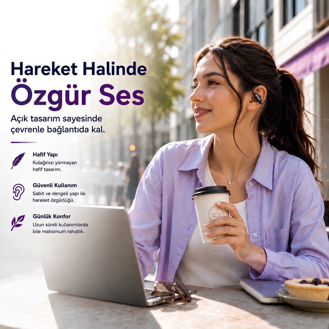 Monoise P Q13 Open Ear Ai Ceviri Destekli Bluetooth Kulaklik Detaylari