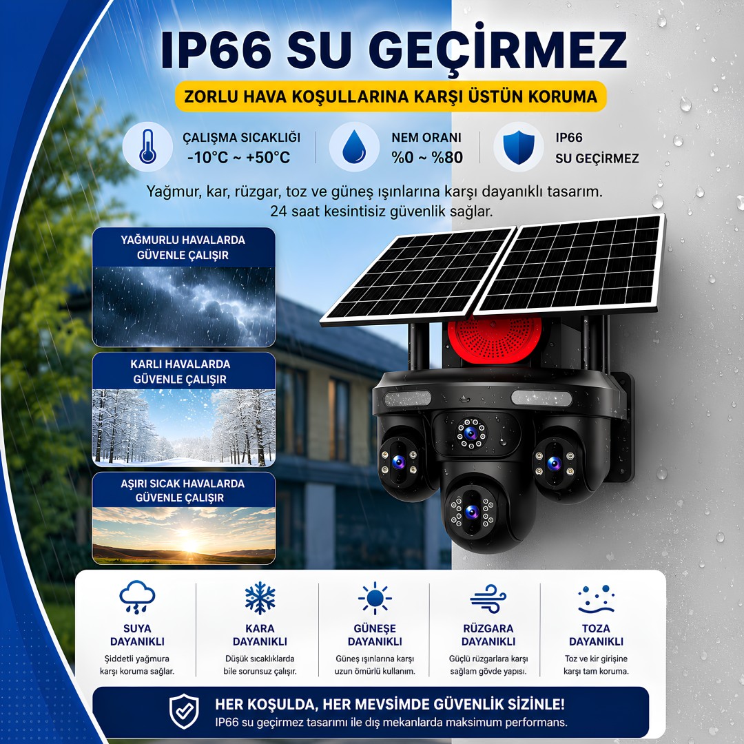 Mpia Renora 16mp 4g Aov Cift Solar Panelli 4 Kamerali Guvenlik Kamerasi Ayrintilari