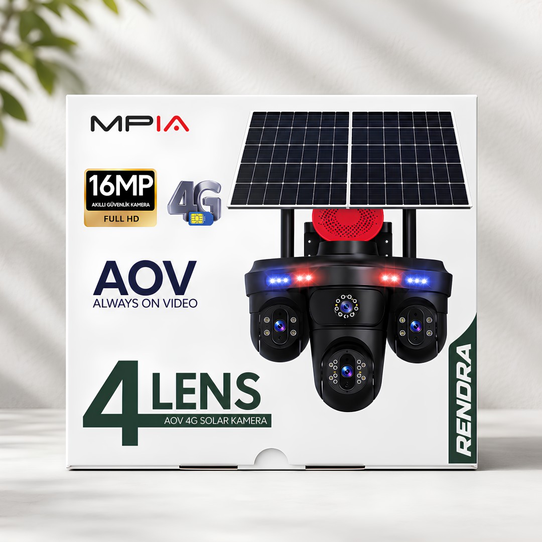 Mpia Renora 16mp 4g Aov Cift Solar Panelli 4 Kamerali Guvenlik Kamerasi Model Fiyatlar