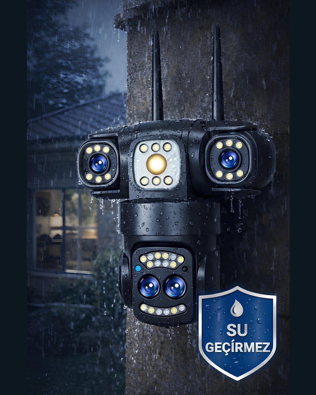 Onqam ON-SG2330-ZOOM 3 Lens 10X Zoom WiFi Güvenlik Kamerası su geçirmez