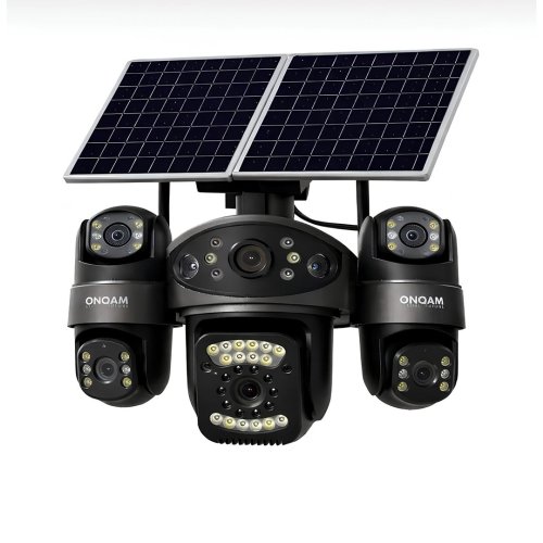 Onqam P ONSG4484 4G Kamera 4 Lens 3MP AOV Güneş Enerjili SIM Kartlı Güvenlik Kamerası