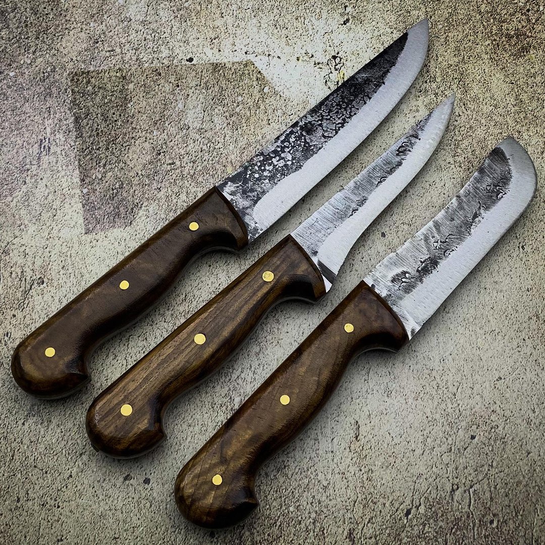 Ekinler EEA415 El Yapımı 3lü Bıçak Seti Yerli Üretim Dövme Çelik Premium Set Kurban Bıçak Seti model ve fiyatları