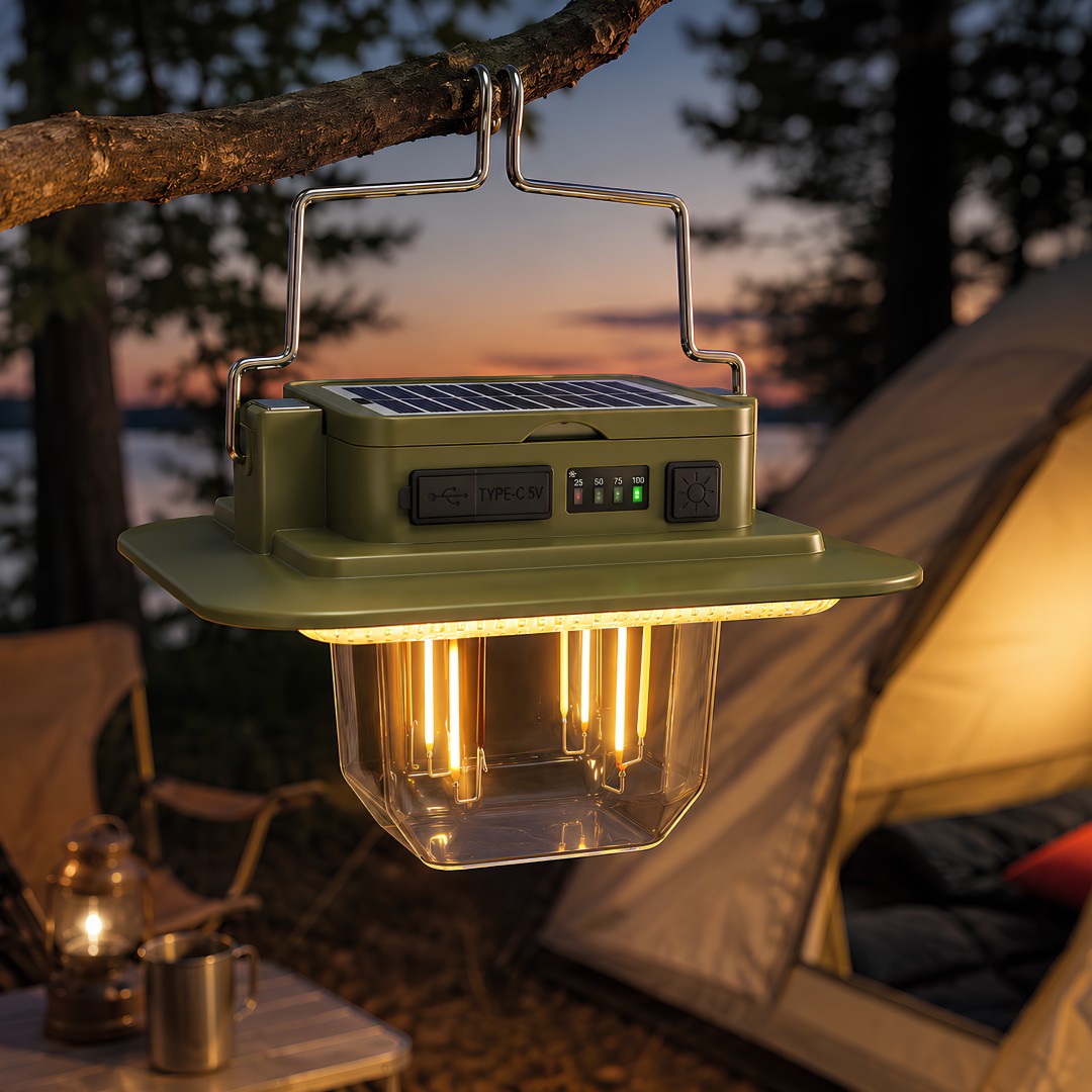 Panther PT-384 Filament LED Solar ve Powerbank Özellikli Kamp Lambası
