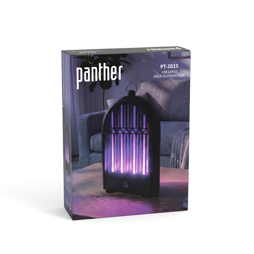 Panther Pt Z615 Usb Sarjli Uv Sinek Oldurucu Isik Kutu Icerigi
