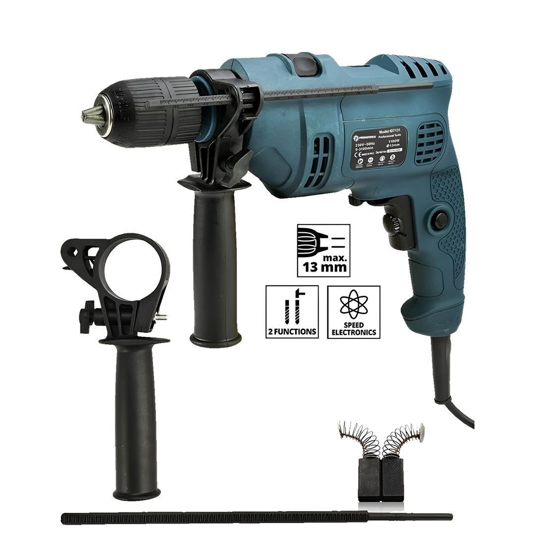 Prohummer PH016 Elektrikli 13mm Darbeli Matkap Mavi