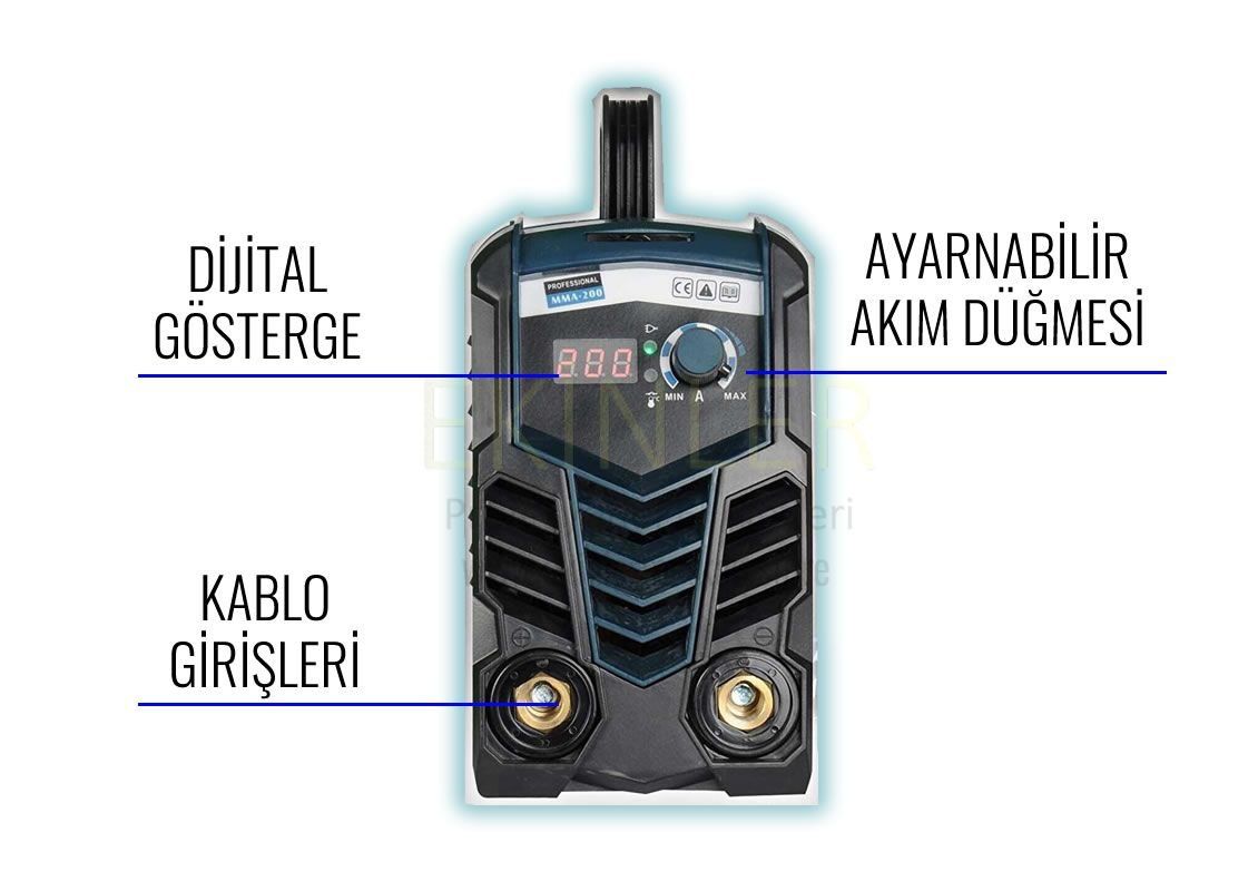 Prohummer PH-KM026 MM200i Çanta Kaynak Makinası (Mavi) teknik özellikler