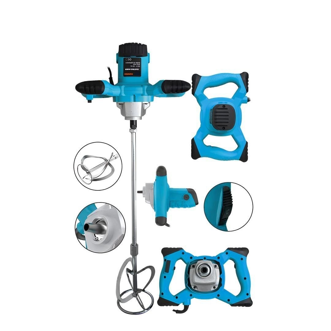 Prohummer PH013 Elektrikli Harç Karıştırıcı Mikser 1400w (Mavi)