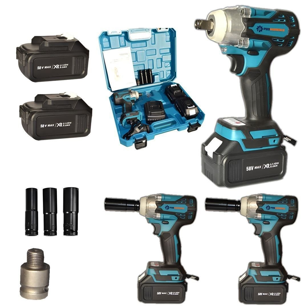 Prohummer PH009 58V 5Ah Kömürsüz Şarjlı Somun Sıkma - 200Nm Torklu Profesyonel Set