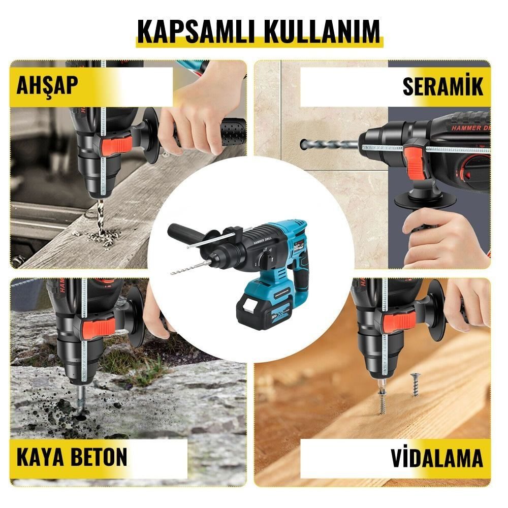 Prohummer PH-SM023 Akülü 58vf Ultra 3lü Set