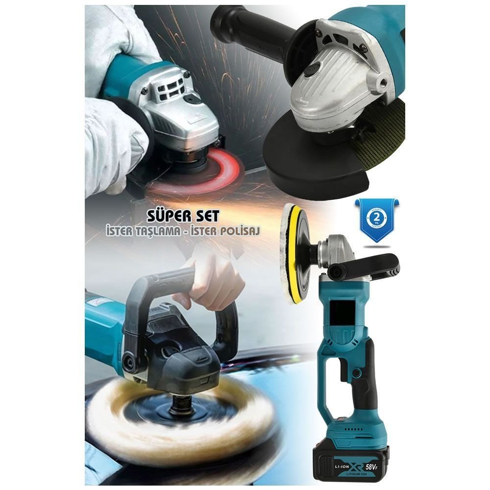 Prohummer PH-T095 Şarjlı Taşlama ve Polisaj Süper Set 58vf özellikler