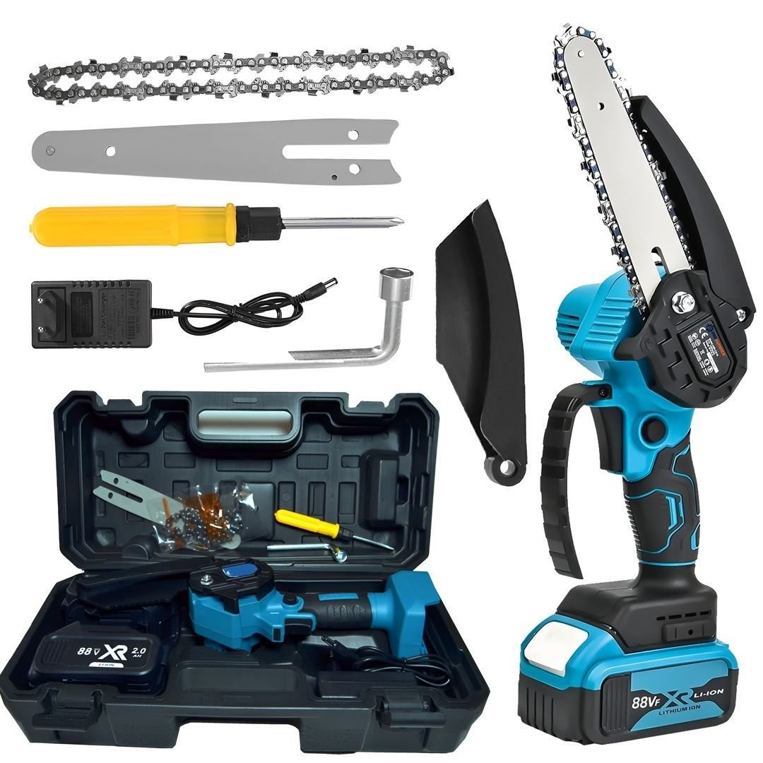Prohummer PH099 Professional Şarjlı Dal Budama Testeresi (Mavi)
