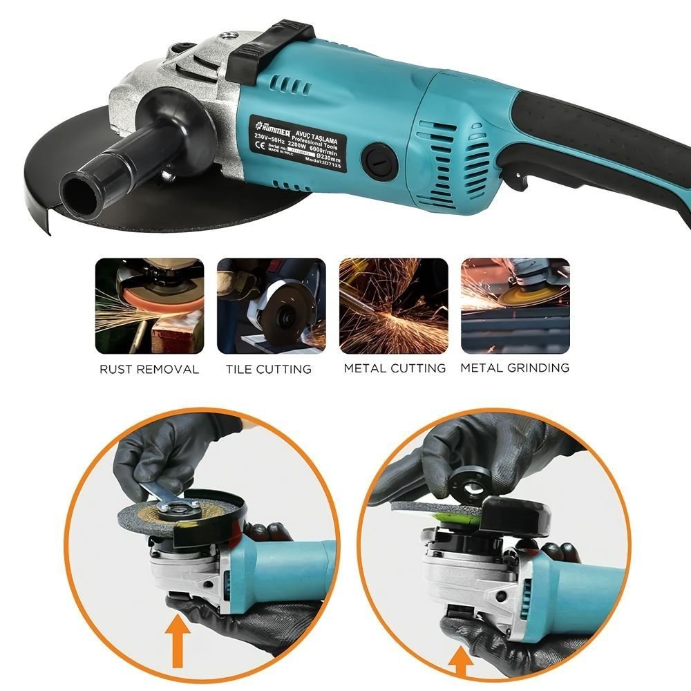 Prohummer PH206 Büyük Sprial Avuç Taşlama 230mm özellikler