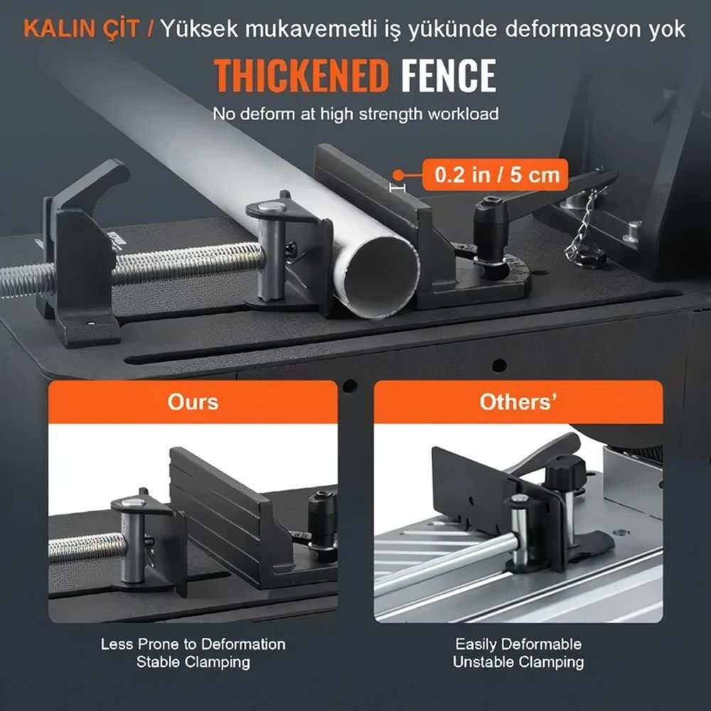 Prohummer PH207 2000 Watt Bakır Sargılı 355 mm Metal Profil Kesme Makinası özellikler