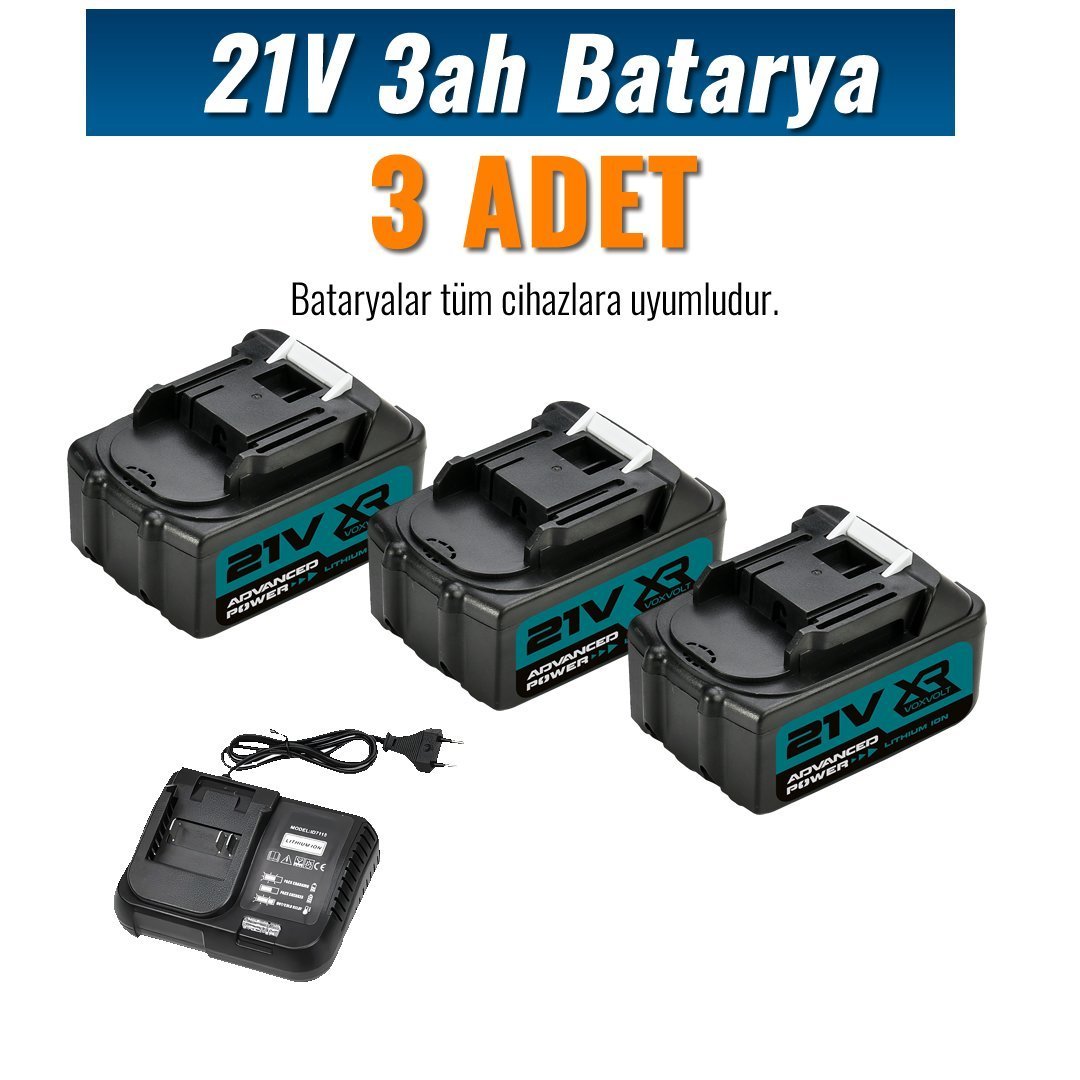 Prohummer PH252 Profesyonel Akülü Süper 5li Set Makina 88vf 5ah bataryalar