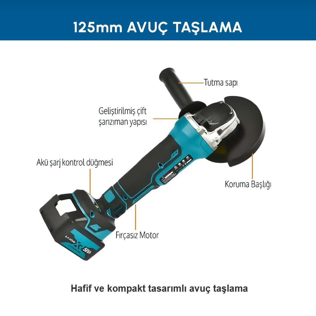 Prohummer PH285 Akülü Ultra 2li Set 58w avuç taşlama özellikleri