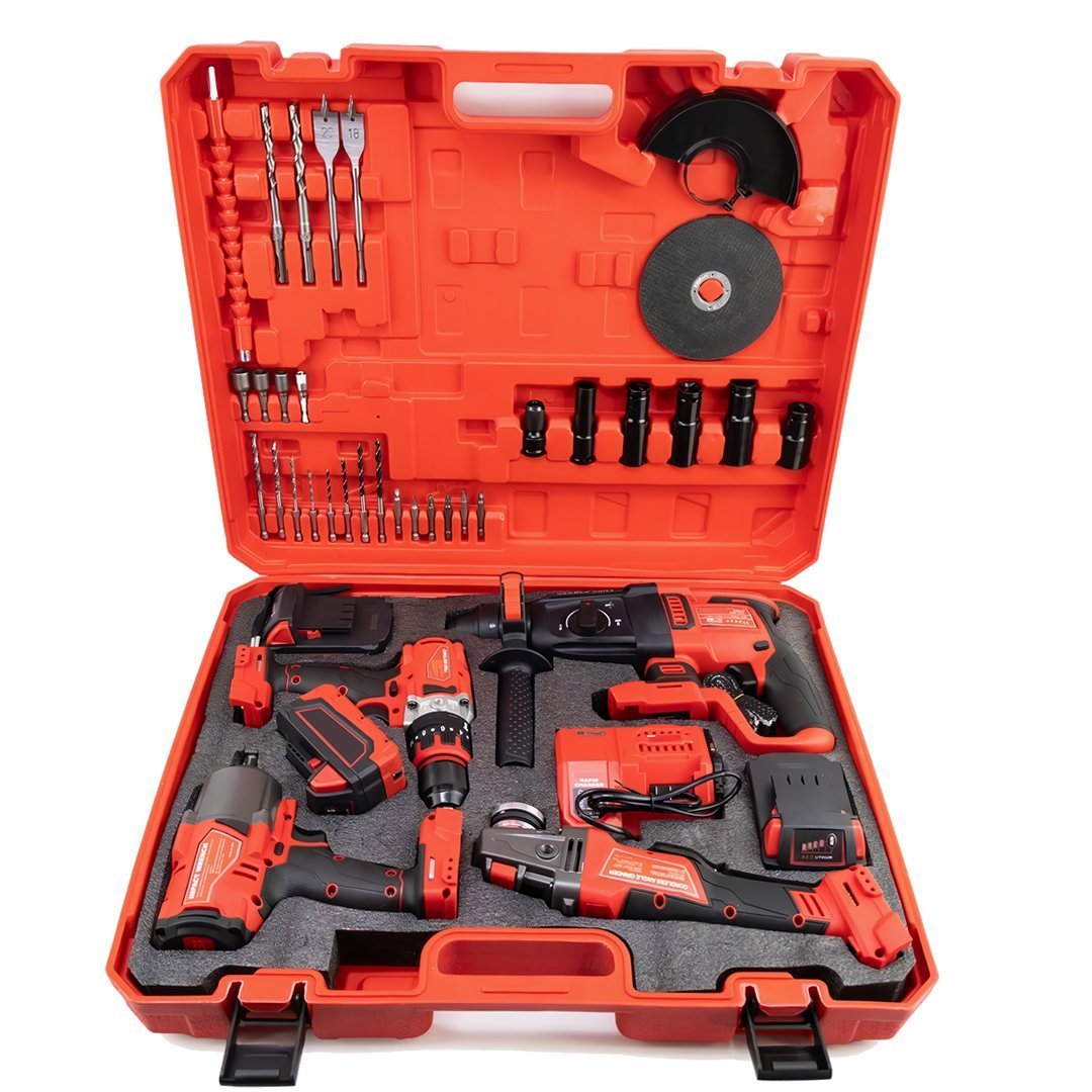Prohummer PH303 Profesyonel Yeni Kırmızı 4lü Set Makine - çantası