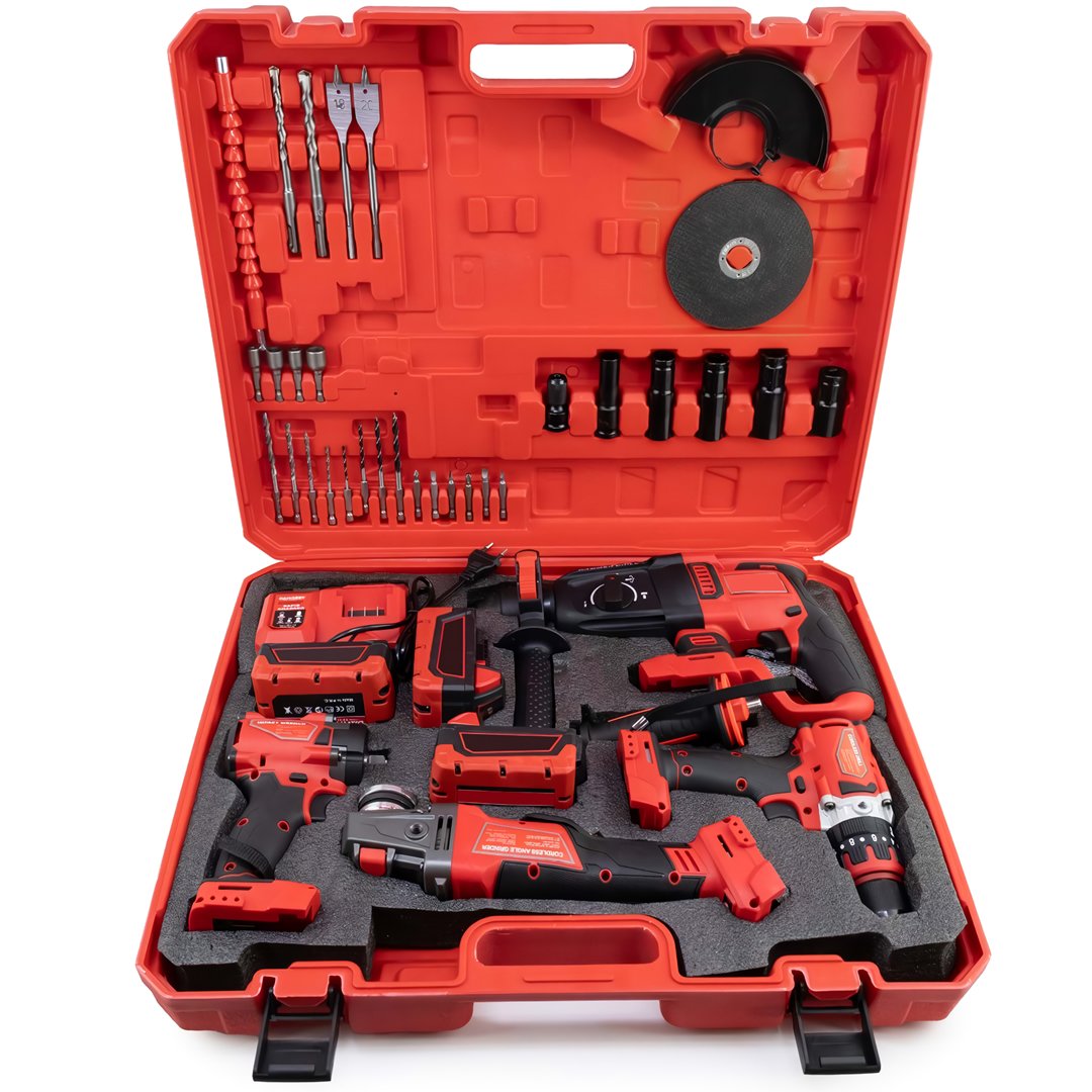 Prohummer PH304 Profesyonel Yeni Kırmızı 4lü Set Makine - çantası