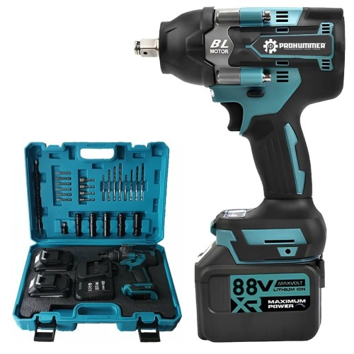 Prohummer PH305 Yeni Profesyonel Kömürsüz Akülü 88vf Somun Sıkma Sökme Seti - 1100Nm