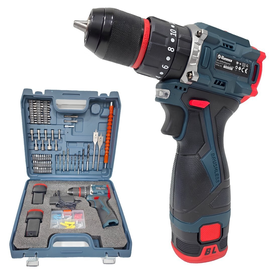Prohummer PH321 Kömürsüz Akülü Vidalama Matkap Seti – 32 Parça, Armut Tipi Batarya, 16V 2Ah, Çantalı