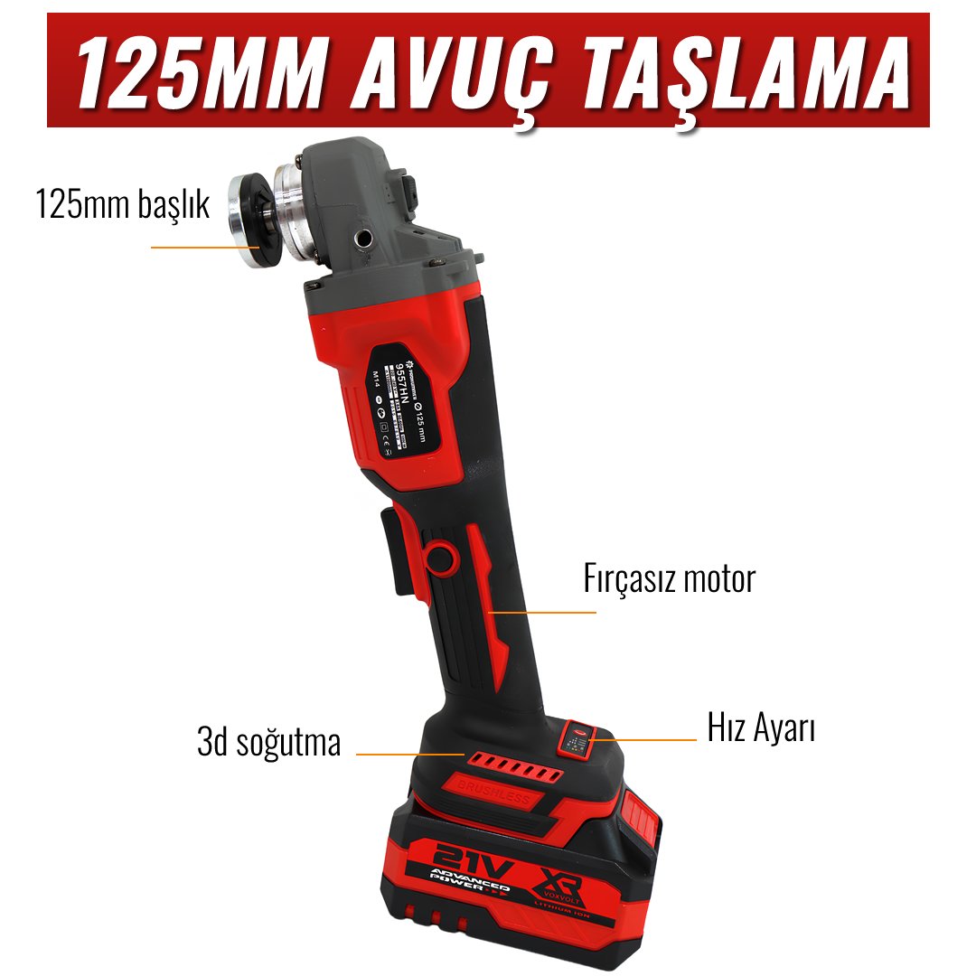 Prohummer ST777 Profesyonel Akülü Kırmızı Süper 6lı Set Makina avuç taşlama özellikleri
