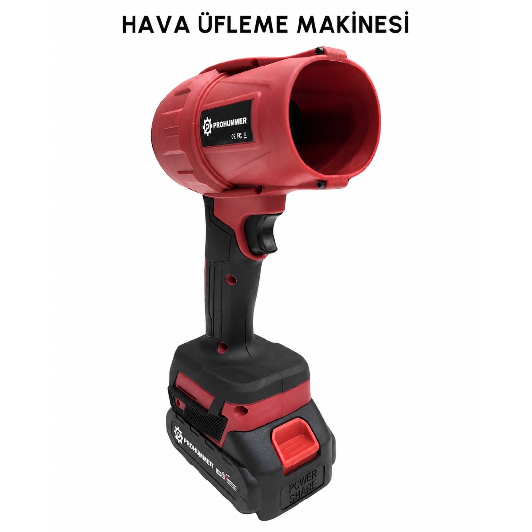 Prohummer PH337 Akülü Kırmızı 3lü Bahçe Seti hava üfleme makinesi özelliği